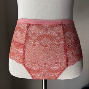 Understatement Lace Highwaist String Panties (Faded Pink)